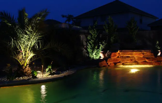 Architectural lighting for gardens and water features