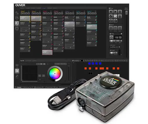 DMX system and spectacular lighting management software