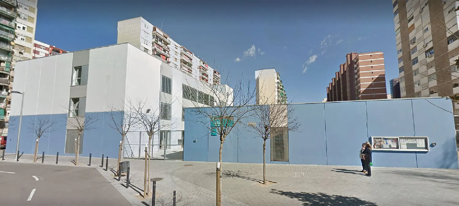 View of Escola La Marina, where AICONNEX installed the outdoor sound system
