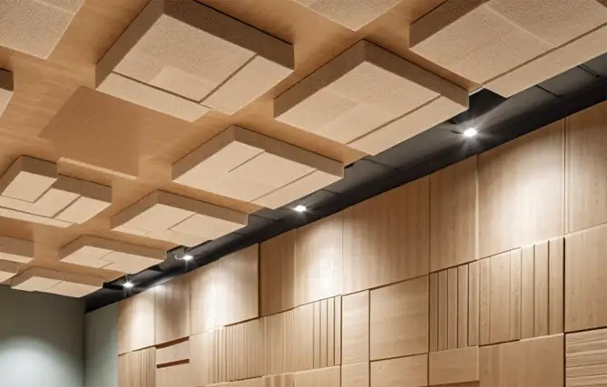 Wall and ceiling acoustic panels for acoustic conditioning and noise and reverberation elimination